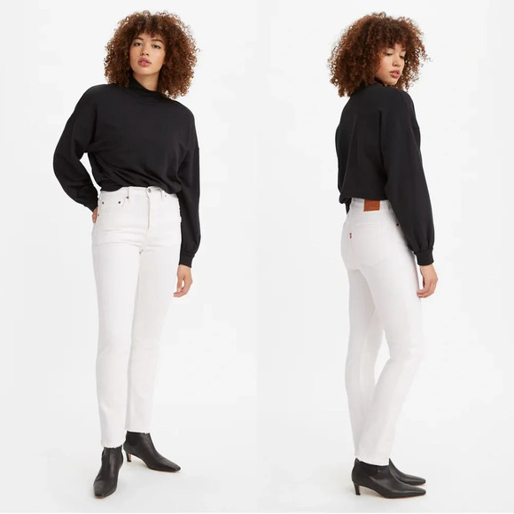 Levi’s Premium 501® Skinny Women’s Jeans Cloud Over-White Size 25 - Picture 1 of 16